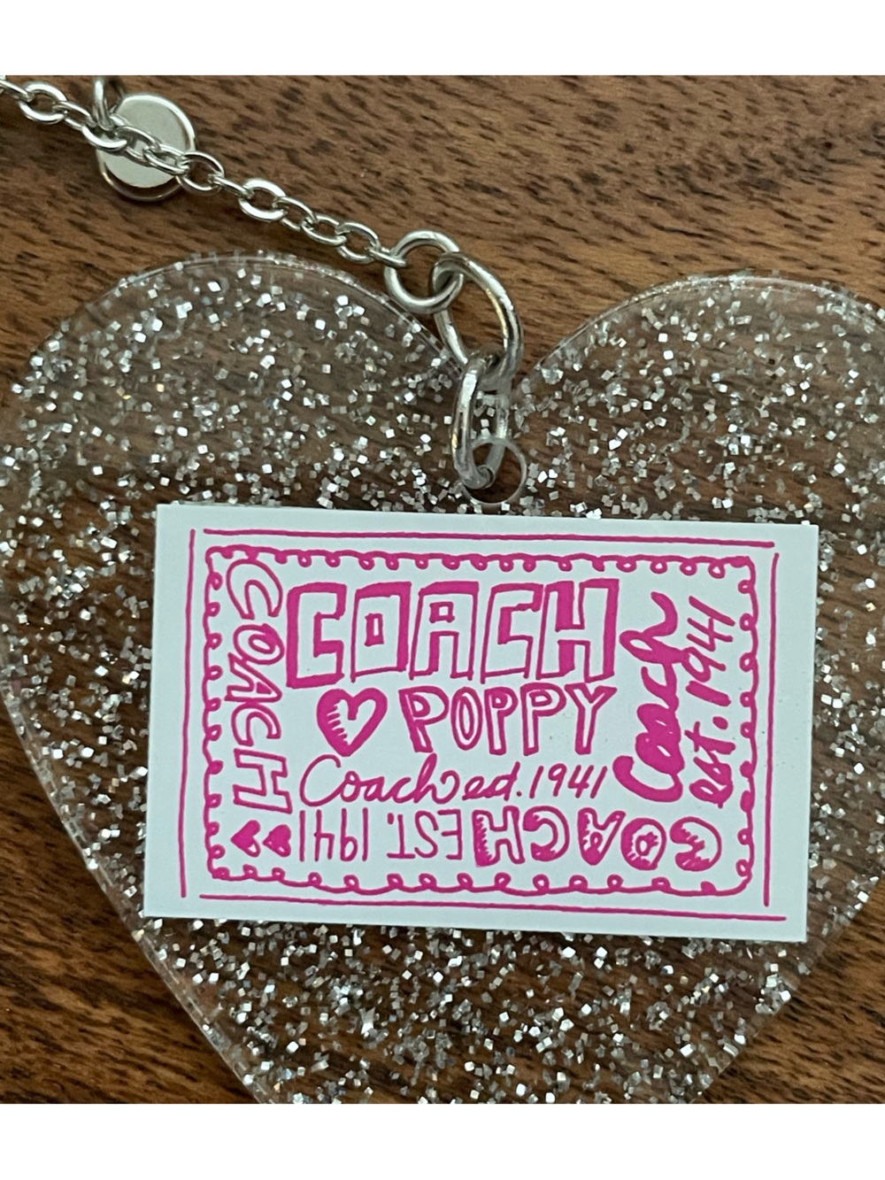 COACH Poppy Chan Goldy Plush Bag Charm - Picture 6 of 7